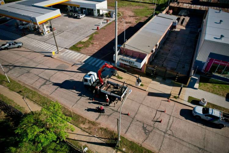 SECHEEP CONSTRUYE UNA NUEVA RED ELÉCTRICA EN EL MICROCENTRO DE SÁENZ PEÑA 