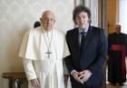 JAVIER MILEI Y EL PAPA FRANCISCO SE REUNIERON EN EL VATICANO