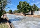 OBRAS EN PAMPA DEL INFIERNO: “POR PRIMERA VEZ, PAVIMENTO CON DESAGÜES” DIJO LA INTENDENTE GLENDA SEIFERT