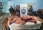 SECUESTRARON MÁS DE 200 KILOS DE CARNE FAENADA