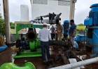 DE CARA AL VERANO, SAMEEP COMENZÓ A INSTALAR UN EQUIPO DE BOMBEO EN LA CISTERNA DE SÁENZ PEÑA