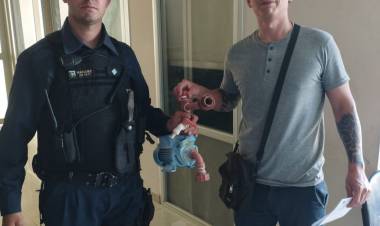 SUSTRAJO UNA BOMBA DE AGUA, TERMINO APREHENDIDO