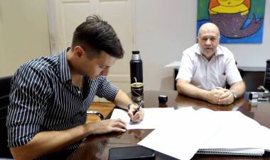 CONVENIO PARA CONSTRUIR UNA PLAZOLETA EN IMPORTANTE BARRIADA DE CORONEL DU GRATY 