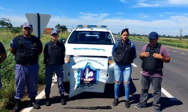 A TRAVÉS DE UNA DENUNCIA ANÓNIMA DAN CON UN ARMA DE FUEGO A LA VERA DE LA RUTA 