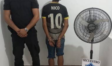 VECINOS LO DEMORARON POR ROBAR EN UNA VIVIENDA 