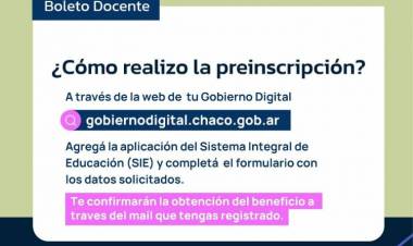 HASTA EL 12 DE ABRIL CONTINÚA LA PREINSCRIPCIÓN PARA ACCEDER AL BOLETO DIFERENCIAL DOCENTE