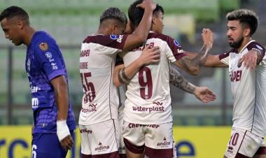 A LANÚS LE ALCANZÓ CON UNA RÁFAGA Y GANÓ EN VENEZUELA 