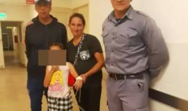 POLICÍAS RESCATARON A UNA NIÑA QUE SE ESTABA DESCOMPONIENDO