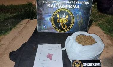 FUE DETENIDO EN UN CONTROL POLICIAL Y LLEVABA UNA BOLSA LLENA DE MARIHUANA EN QUITILIPI