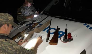SECUESTRARON ARMAS DE FUEGO EN UN CONTROL VEHICULAR