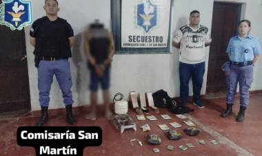 DETUVIERON A UN JOVEN POR SUPUESTO ROBO E INCAUTARON DIEZ MOTOS 