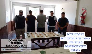 DENUNCIÓ EL ROBO DE SU AUTO, PERO CONFESÓ HABERLO VENDIDO: DOS DETENIDOS POR ESTAFA EN BARRANQUERAS