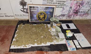 EL CAN “LARA” LOGRÓ EL HALLAZGO DE CASI MEDIO KILO DE COCAÍNA Y MÁS DE DOS KILOS DE MARIHUANA