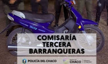 RÁPIDO ACCIONAR POLICIAL PARA DAR CON UNA MOTOCICLETA SUSTRAÍDA