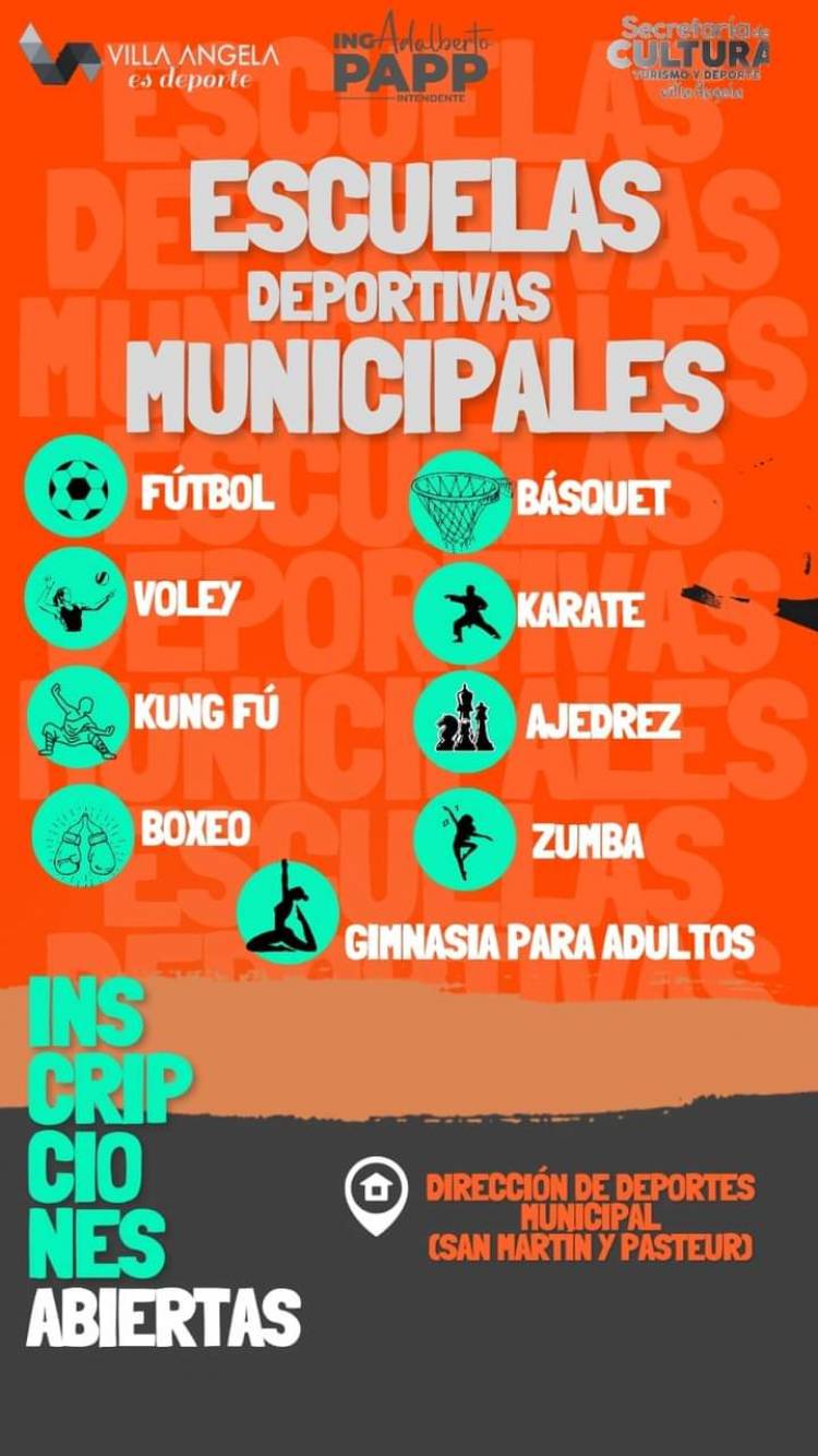 ABREN INSCRIPCIONES PARA LAS ACTIVIDADES DEPORTIVAS GRATUITAS EN VILLA ÁNGELA 