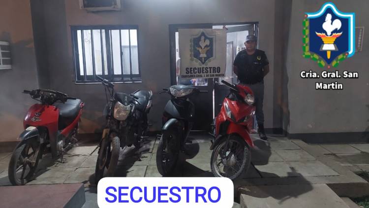SECUESTRAN VARIAS MOTOCICLETAS Y DEMORAN A UN HOMBRE REQUERIDO POR LA JUSTICIA
